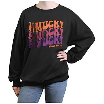 Disney's Hocus Pocus Amuck Amuck Amuck Juniors' Oversized Graphic Pullover