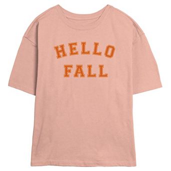 Juniors' Hello Fall Skimmer Graphic Tee