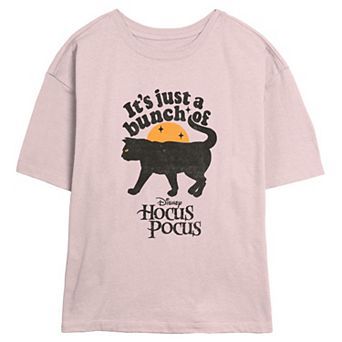 Disney's Hocus Pocus Thackery Binx It's Just A Bunch Of Hocus Pocus Juniors' Skimmer Graphic Tee