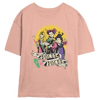Disney's Hocus Pocus Sanderson Sisters Moonlight Retro Juniors' Skimmer Graphic Tee