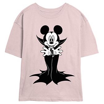 Disney's Mickey Mouse Vampire Juniors' Skimmer Graphic Tee