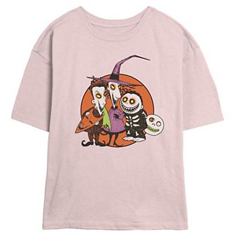 Disney's The Nightmare Before Christmas Troublemakers Juniors' Skimmer Graphic Tee