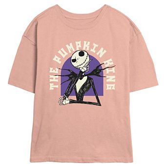 Disney's The Nightmare Before Christmas Jack Skellington The Pumpkin King Juniors' Skimmer Graphic Tee