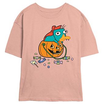 Disney's Phineas And Ferb Perry Vampire Juniors' Skimmer Graphic Tee
