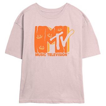 Juniors' MTV Jack O Lantern Skimmer Graphic Tee