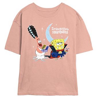Juniors' Nickelodeon SpongeBob SquarePants Halloween Buddies Skimmer Graphic Tee
