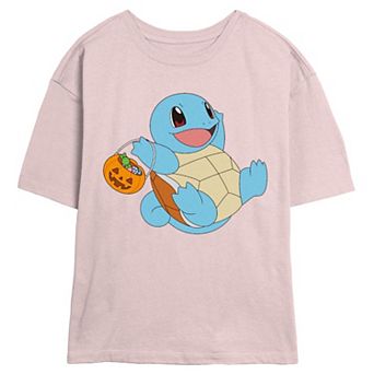 Juniors' Pokemon Squirtle Trick Or Treater Skimmer Graphic Tee