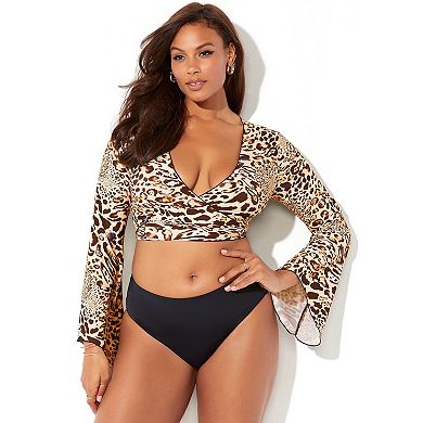 Swimsuits for All Women's Cover Up Crop Top