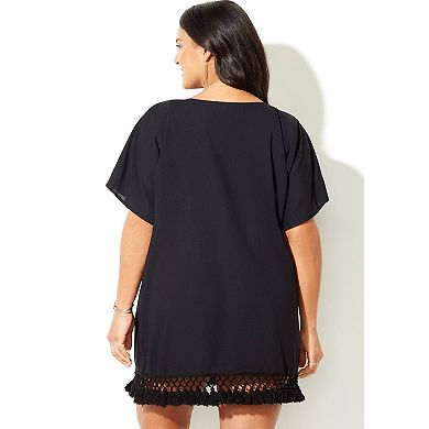Swimsuits for All Women's Courtney Tassel Tunic