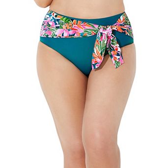 Swimsuits for All Women's High Waist Sash Bikini Bottom