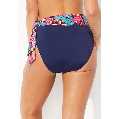 Swimsuits for All Women's Shirred High Waist Bikini Bottom