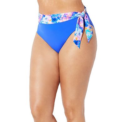 Swimsuits for All Women's Shirred High Waist Bikini Bottom