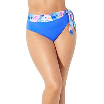 Swimsuits for All Women's Shirred High Waist Bikini Bottom