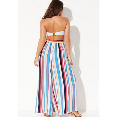Swimsuits For All Women's Plus Size Mara Beach Pant With Side Slits