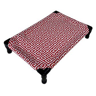 Truman + Teddy (Take Me to Greece) Easy-to-clean Handcrafted Elevated, Cot-Style Dog Bed
