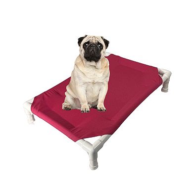 Truman + Teddy (Peony) Easy-to-clean Handcrafted Elevated, Cot-Style Dog Bed 