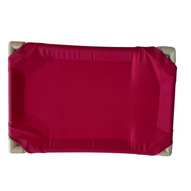 Truman + Teddy (Peony) Easy-to-clean Handcrafted Elevated, Cot-Style Dog Bed 