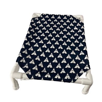 Truman + Teddy (Teepee) Easy-to-clean Handcrafted Elevated, Cot-Style Dog Bed 
