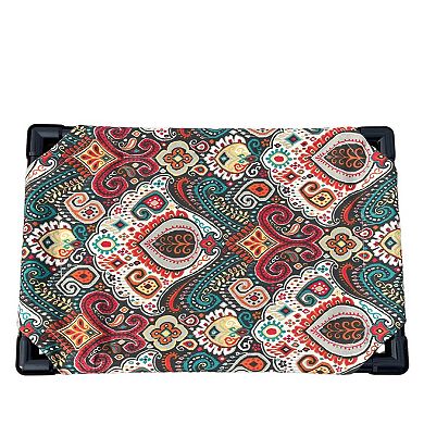 Truman + Teddy (Paisley Daze) Easy-to-clean Handcrafted Elevated, Cot-Style Dog Bed 