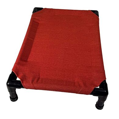 Truman + Teddy (Sun Burn) Easy-to-clean Handcrafted Elevated, Cot-Style Dog Bed 