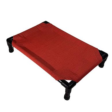 Truman + Teddy (Sun Burn) Easy-to-clean Handcrafted Elevated, Cot-Style Dog Bed 
