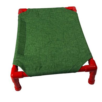 Truman + Teddy (Spruce) Easy-to-clean Handcrafted Elevated, Cot-Style Dog Bed 