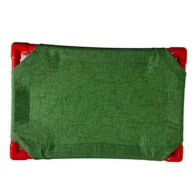Truman + Teddy (Spruce) Easy-to-clean Handcrafted Elevated, Cot-Style Dog Bed 
