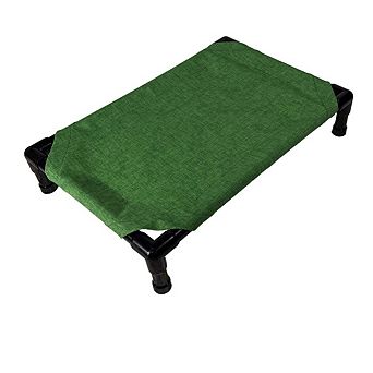 Truman + Teddy (Spruce) Easy-to-clean Handcrafted Elevated, Cot-Style Dog Bed