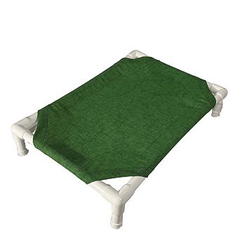 Truman + Teddy (Spruce) Easy-to-clean Handcrafted Elevated, Cot-Style Dog Bed