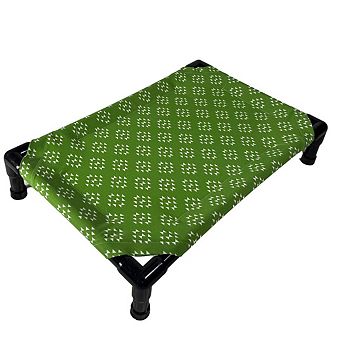 Truman + Teddy (Time for Bed) Easy-to-clean Handcrafted Elevated, Cot-Style Dog Bed