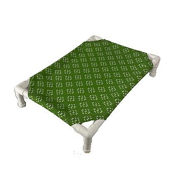 Truman + Teddy (Time for Bed) Easy-to-clean Handcrafted Elevated, Cot-Style Dog Bed