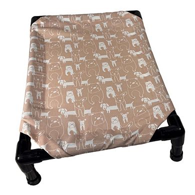 Truman + Teddy (Among Friends) Easy-to-clean Handcrafted Elevated, Cot-Style Dog Bed