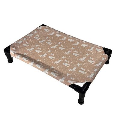 Truman + Teddy (Among Friends) Easy-to-clean Handcrafted Elevated, Cot-Style Dog Bed