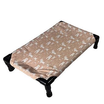 Truman + Teddy (Among Friends) Easy-to-clean Handcrafted Elevated, Cot-Style Dog Bed