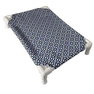 Truman + Teddy (Cosmos) Easy-to-clean Handcrafted Elevated, Cot-Style Dog Bed 