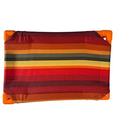 Truman + Teddy (It's Sunset) Easy-to-clean Handcrafted Elevated, Cot-Style Dog Bed 