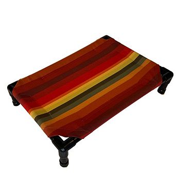 Truman + Teddy (It's Sunset) Easy-to-clean Handcrafted Elevated, Cot-Style Dog Bed
