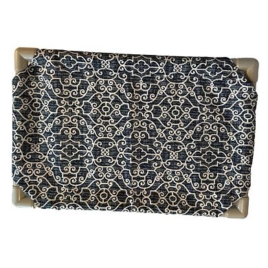 Truman + Teddy (Wintry Mix) Easy-to-clean Handcrafted Elevated, Cot-Style Dog Bed