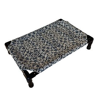 Truman + Teddy (Wintry Mix) Easy-to-clean Handcrafted Elevated, Cot-Style Dog Bed