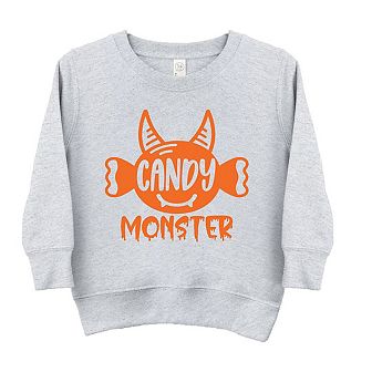 Candy Monster Horns Toddler Graphic Sweatshirt