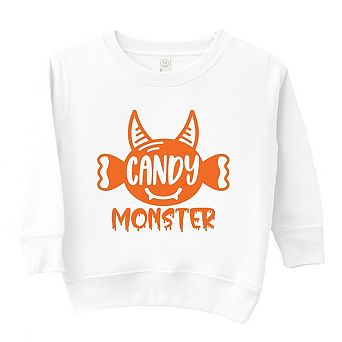 Candy Monster Horns Toddler Graphic Sweatshirt