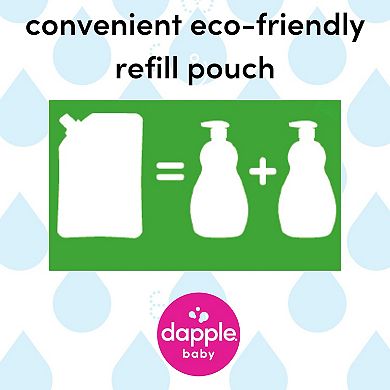 Dapple Baby Bottle & Dish Soap Refill Fragrance Free 34 Oz