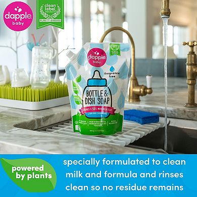 Dapple Baby Bottle & Dish Soap Refill Fragrance Free 34 Oz