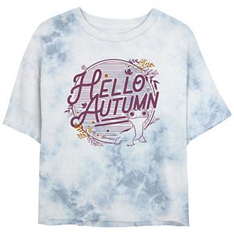 Disney's Frozen 2 Hello Autumn Juniors' Cropped Graphic Tee