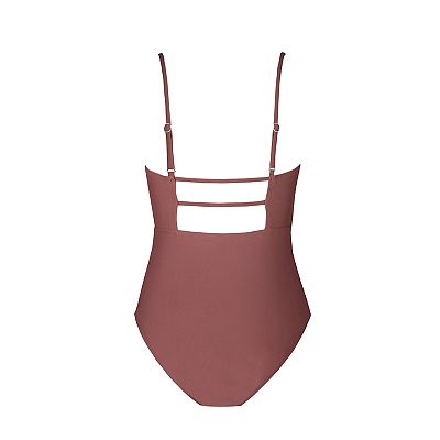 Women's Cupshe Sandy Shirred Strappy Cutout One Piece Swimsuit