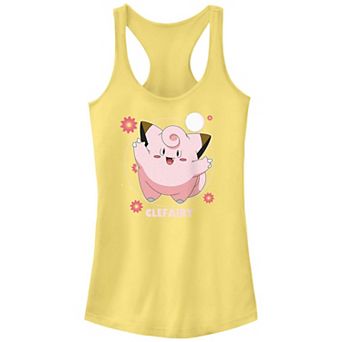Juniors' Pokemon Clefairy Flower Dance Racerback Tank Top