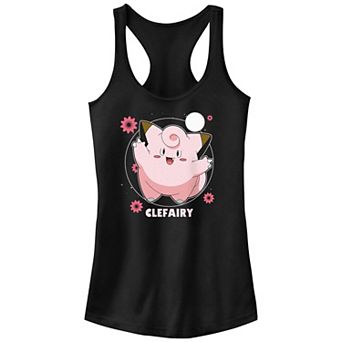 Juniors' Pokemon Clefairy Flower Dance Racerback Tank Top