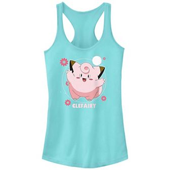 Juniors' Pokemon Clefairy Flower Dance Racerback Tank Top