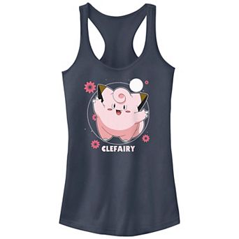 Juniors' Pokemon Clefairy Flower Dance Racerback Tank Top