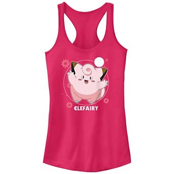 Juniors' Pokemon Clefairy Flower Dance Racerback Tank Top